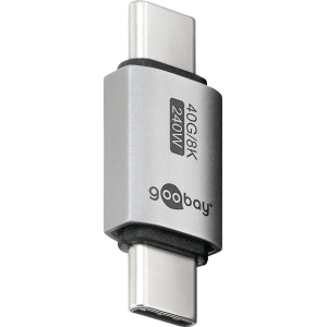 Adaptér USB 4.0 USB C vidlice,z obou stran niklovaný hliník