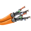 Vodič S/FTP 8x2x23AWG 7a drát Cu LSZH oranžová 50m