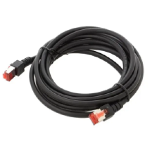 Patch cord S/FTP 6 lanko Cu LSZH černá 3m 27AWG