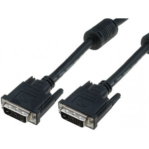 Kabel dual link DVI-D (24+1) vidlice z obou stran 2m černá
