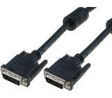 Kabel dual link DVI-D (24+1) vidlice z obou stran 10m černá