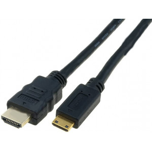 Kabel HDMI 1.3 HDMI mini vidlice - HDMI vidlice 3m černá