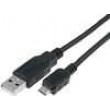 Kabel USB 2.0 USB A vidlice - USB B micro vidlice 0,8m černá