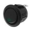 Přepínač SPST 6A/250VAC 20A/12VDC OFF-(ON) černá 50mΩ UL94V-2