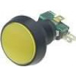 Přepínač mikrospínač bez aretace SPDT 10A/250VAC LED 12VDC žlutý