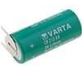 Baterie lithiové 3V 2/3AA 2/3R6 3 pin Ø14,8x33,5mm 1350mAh