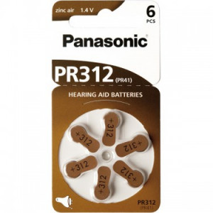 Baterie do naslouchadla Panasonic PR 312