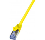 Patch cord S/FTP 6a lanko Cu LSZH žlutá 0,25m 26AWG
