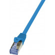Patch cord S/FTP 6a lanko Cu LSZH modrá 0,5m 26AWG