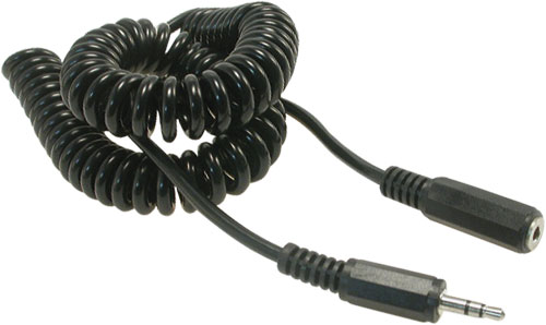 BQ CABLE Kabel Jack 3,5 mm zásuvka - Jack 3,5 mm vidlice 3m černá