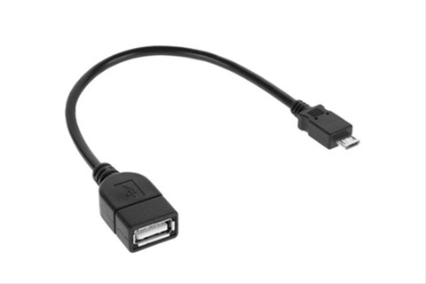 SOLIGHT SSC5320E USB kabel, USB 2.0 A zdířka - USB B micro konektor, sáček, 20cm