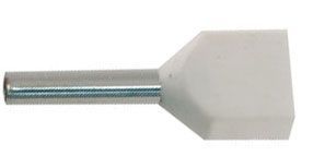 Dutinka pro dva kabely 0,5mm2 bílá (TE0,5-8)