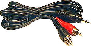 Kabel 2xCinch-Jack 3,5 stereo 1,5m