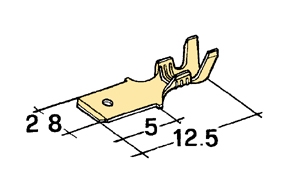 konektor 2,8mm 0,5-1mm kolík