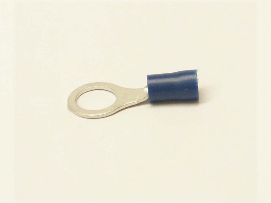 kabelové oko 8 mm drát 1,5-2,5mm izolované modré