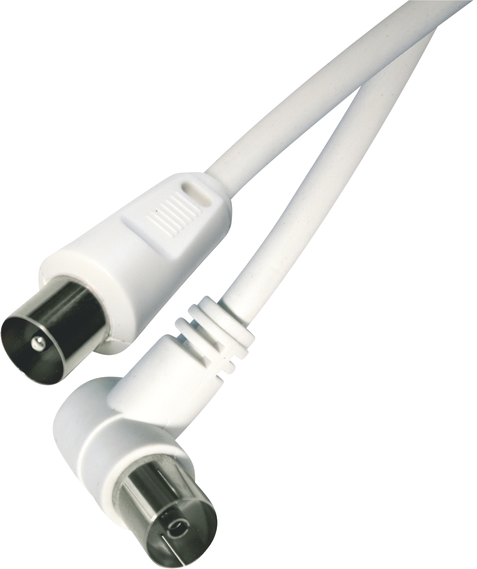 EMOS SD3115 Anténní koaxiální kabel stíněný 15m - úhlová vidlice