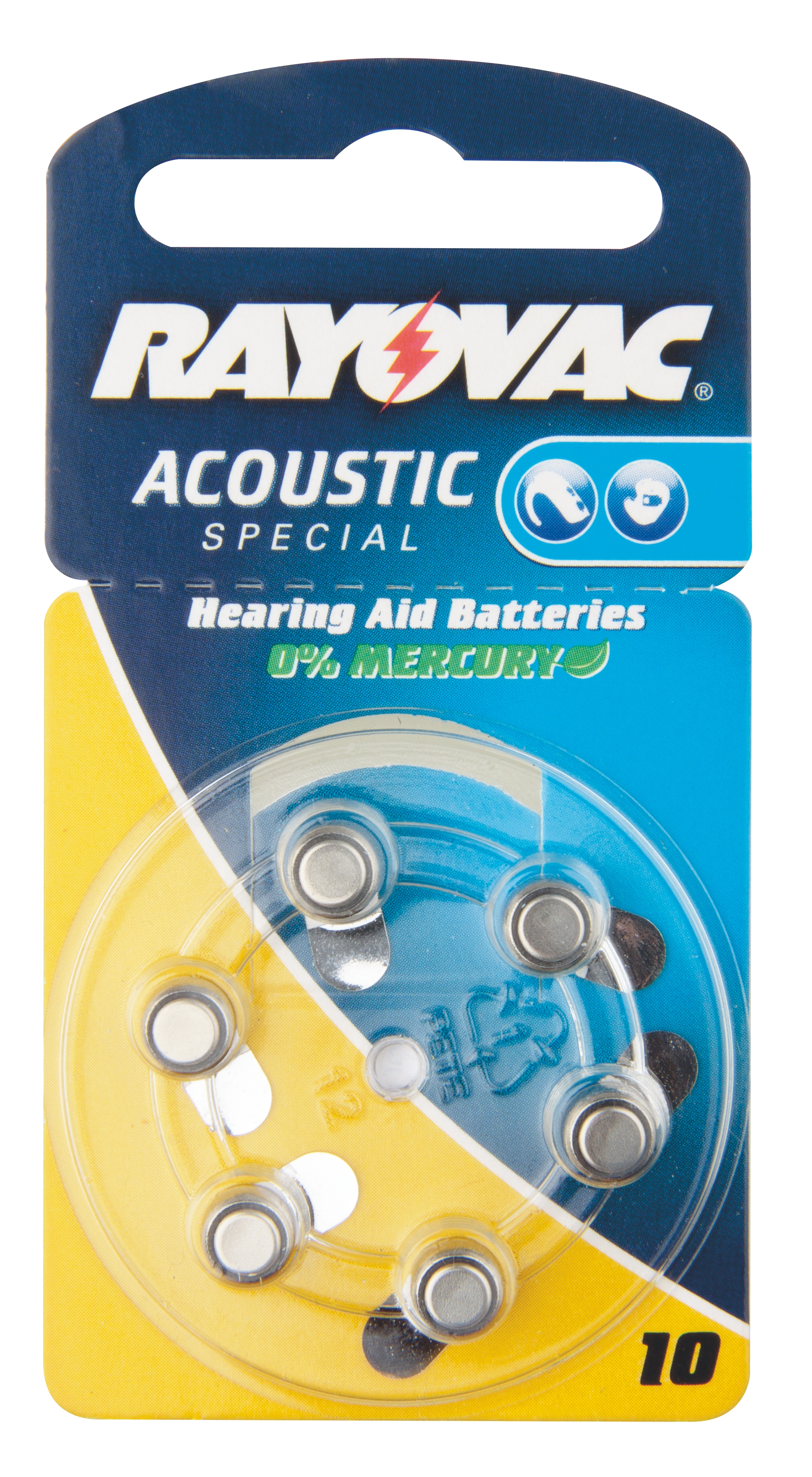 RAYOVAC Baterie do naslouchadel H10MF, blistr
