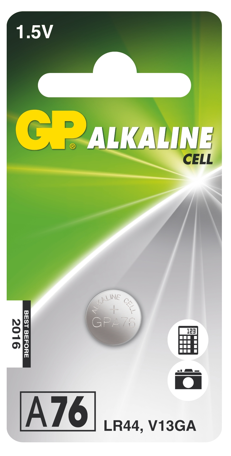 GP BATTERIES Alkalická knoflíková baterie GP A76F (LR44)