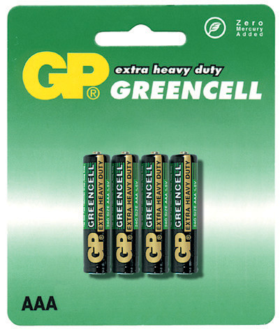 GP BATTERIES Zinková baterie GP Greencell AAA (R03)