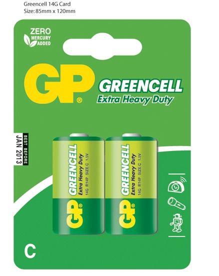 GP BATTERIES Zinková baterie GP Greencell C (R14)