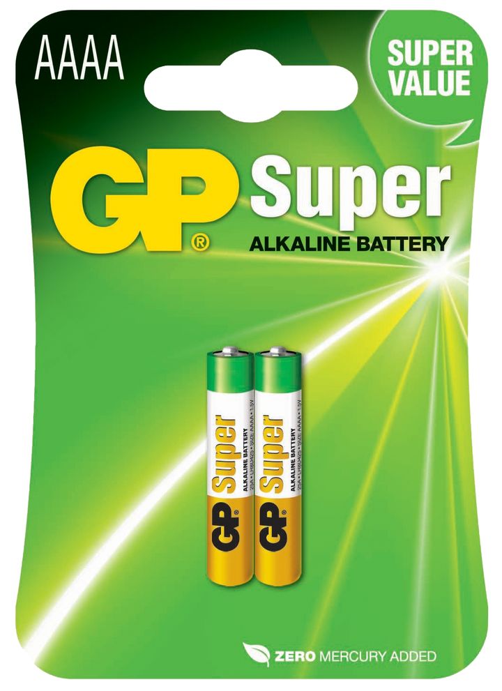 GP BATTERIES Alkalická speciální baterie GP 25A (AAAA, LR61) 1,5 V