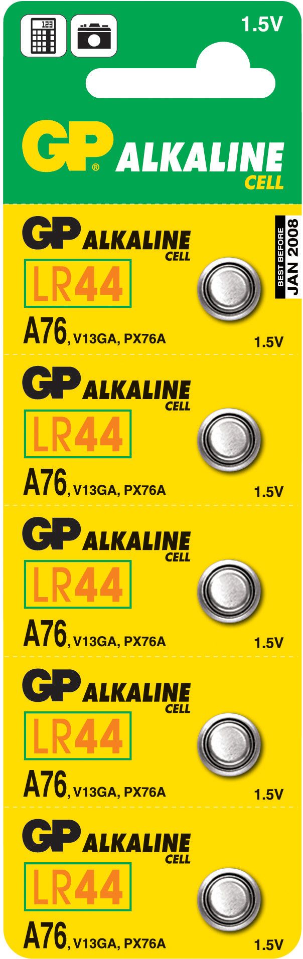 GP BATTERIES Alkalická knoflíková baterie GP A76F (LR44)
