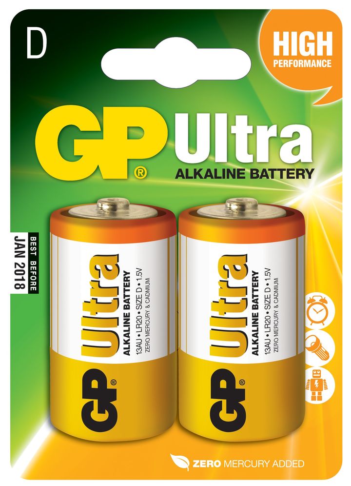 GP BATTERIES Alkalická baterie GP Ultra D (LR20)