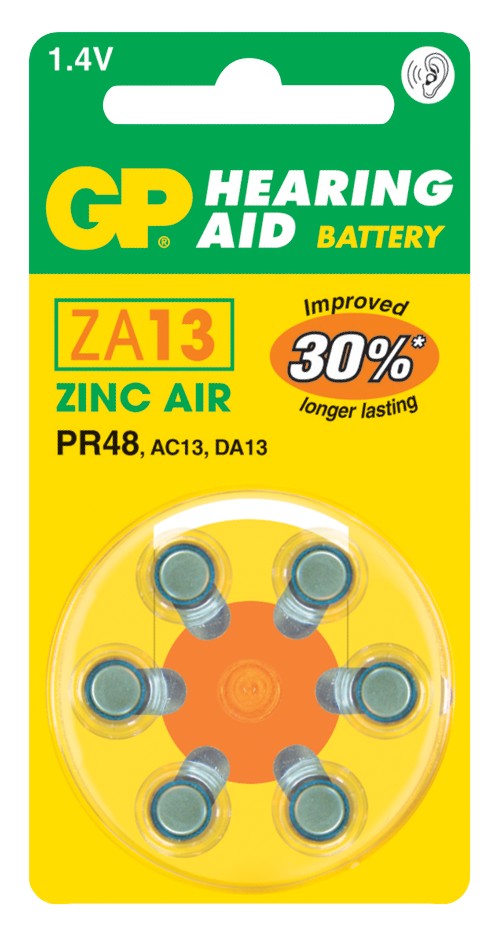 GP BATTERIES Baterie do naslouchadel GP ZA13 (PR48)