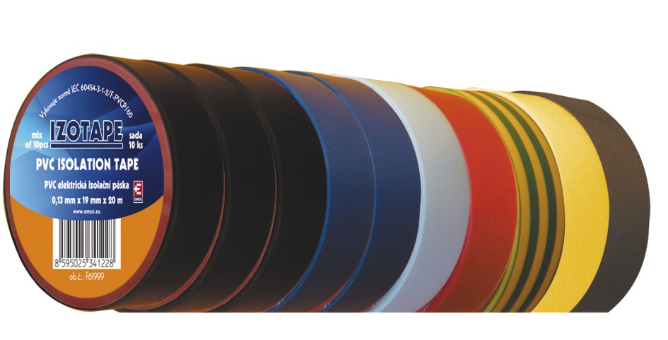 EMOS F61999 Izolační páska PVC 19mm / 20m barevný mix