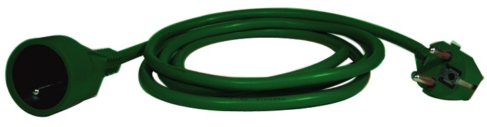 EMOS P0115Z Prodlužovací přívod – spojka, 5m, zelená