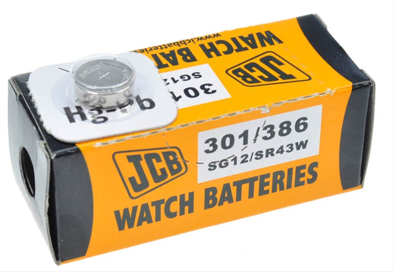 SOLIGHT JCB-301-386-10KS JCB hodinkové baterie typ 301/386 1ks