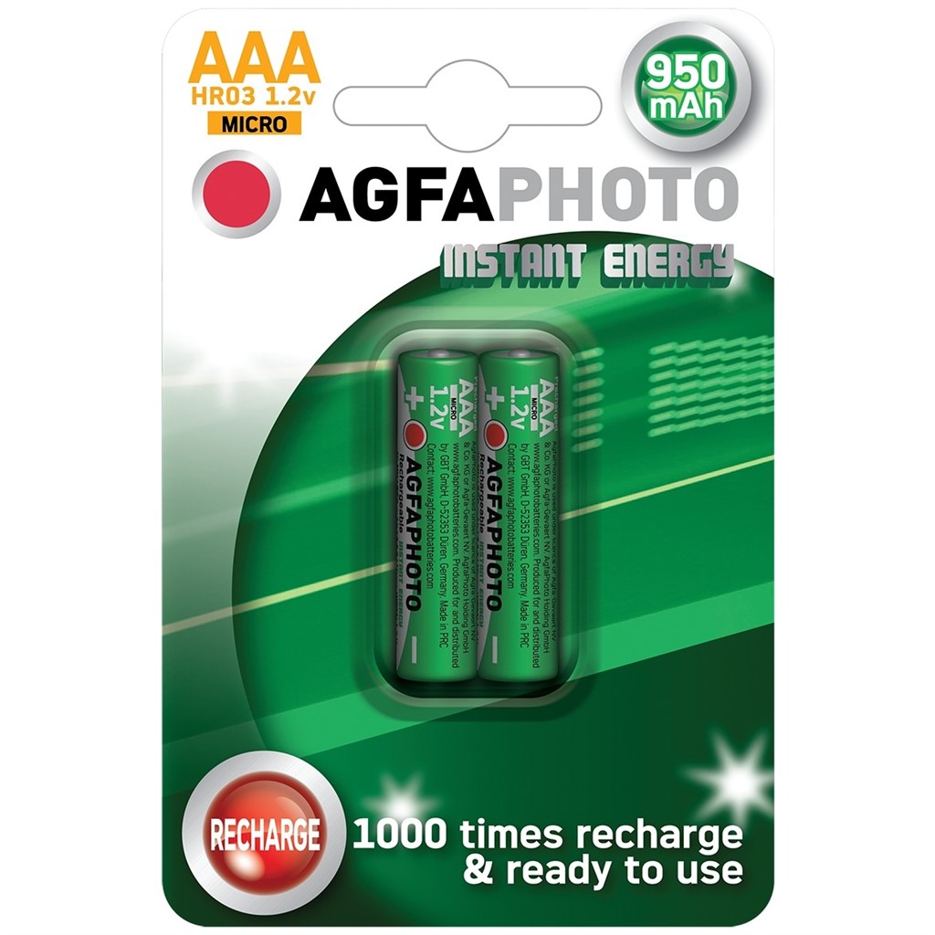 SOLIGHT AP-HR03950IE-2B Fujitsu přednabitá baterie AAA, 950mAh, 2ks