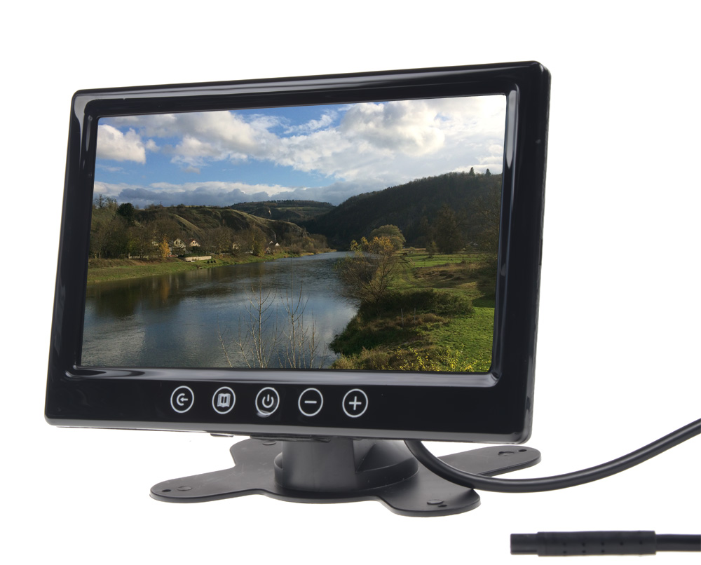 LCD monitor 9&quot; černý do opěrky nebo palubní desku