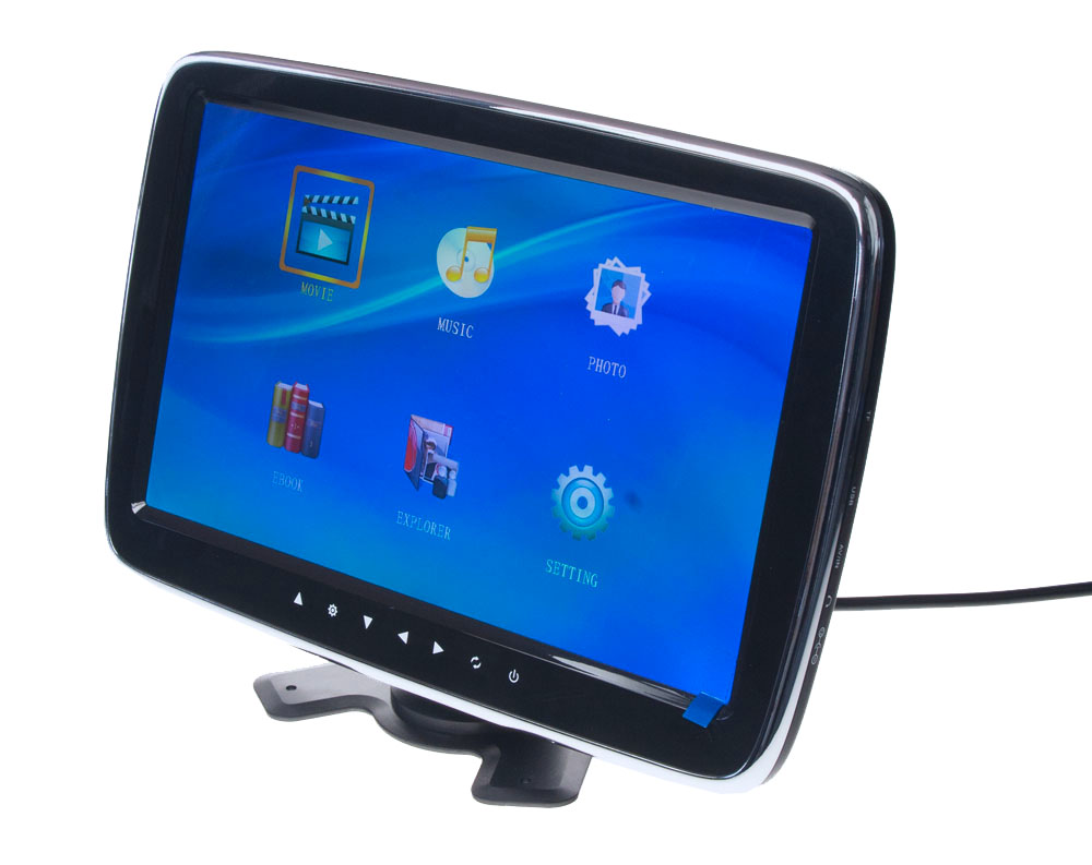 LCD monitor 10,1&quot; na opěrku/palubní desku s microSD/USB/FM modulátor