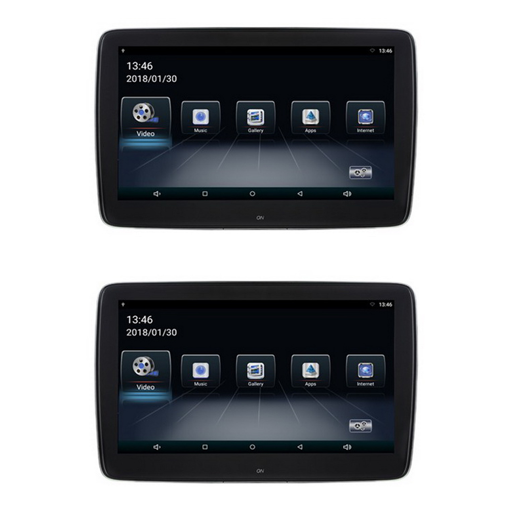 Set LCD monitorů 11,6&quot; OS Android/USB/SD s držákem na opěrku pro Mercedes-Benz