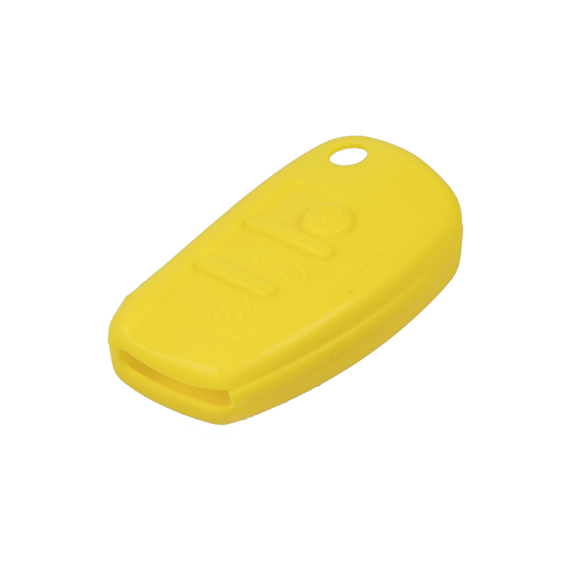 Silikonový obal pro klíč Audi 3-tlačítkový, žlutý