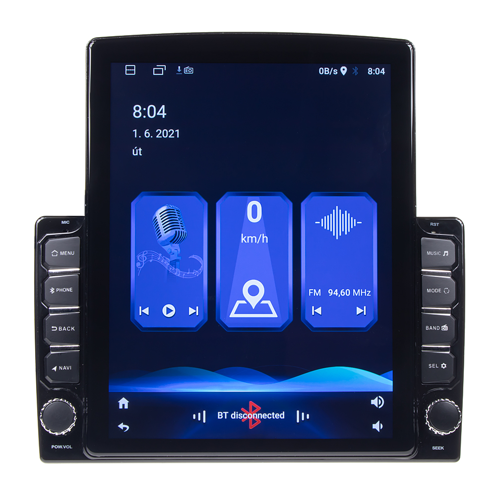 Autorádio s 9,7&quot; LCD, Android 10.0, WI-FI, GPS, Mirror link, Bluetooth, 2x USB