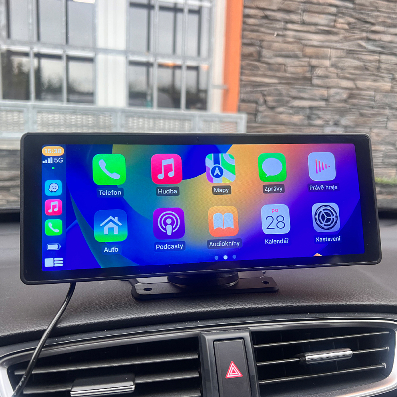 Monitor 10,26&quot; s Apple CarPlay, Android auto, Bluetooth, USB/micro SD, kamerový vstup
