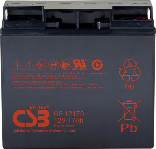 Akumulátor CSB 12V, 17Ah (GP12170)