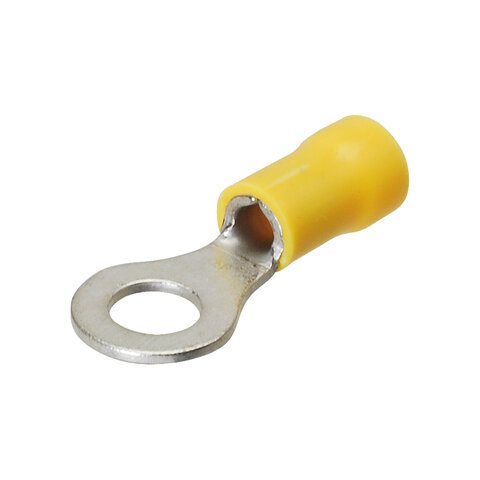 kabelové oko 8 mm drát 4-6mm izolované žluté