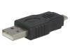 VCOM Adaptér USB A vidlice, USB B micro vidlice niklovaný