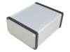HAMMOND Krabička s panelem 1455 X:103mm Y:120mm Z:53mm hliník šedá