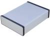 HAMMOND Krabička s panelem 1455 X:165mm Y:220mm Z:51,5mm hliník šedá