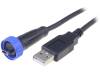 BULGIN Přechod kabel-adaptér vnitřní závit Mini USB Buccaneer IP68