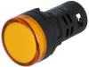 AUSPICIOUS Kontrolka 22mm Podsv: LED 230V AC vypouklá IP65 barva