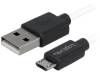 LOGILINK Kabel USB 2.0 USB A vidlice, USB B micro vidlice niklovaný