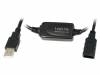LOGILINK Repeater USB USB 1.1,USB 2.0 USB A zásuvka, USB A vidlice 15m