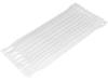 HELLERMANNTYTON Stahovací pásek se suchým zipem L:200mm W:12,5mm barva bilá