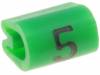 TE CONNECTIVITY Kabelové značky pro kabely a vodiče Symbol štítku:5 PVC