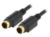 GOOBAY Cable both sides, Mini-DIN 4pin plug 1m Plating: gold plated